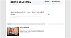 Desktop Screenshot of bauch-abnehmen.com