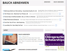 Tablet Screenshot of bauch-abnehmen.com
